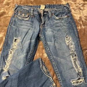 True Religion destructed jeans